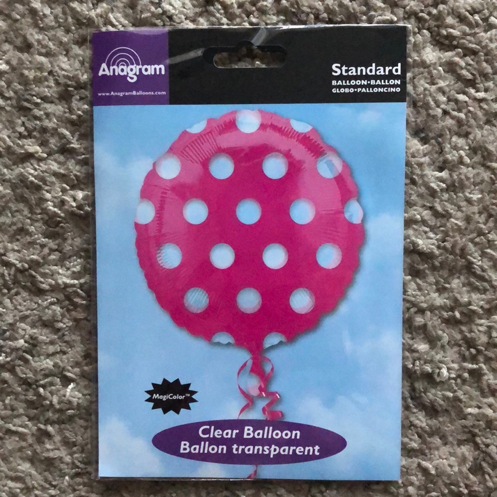 3 for $10 Pink w/ Polkadots Balloons